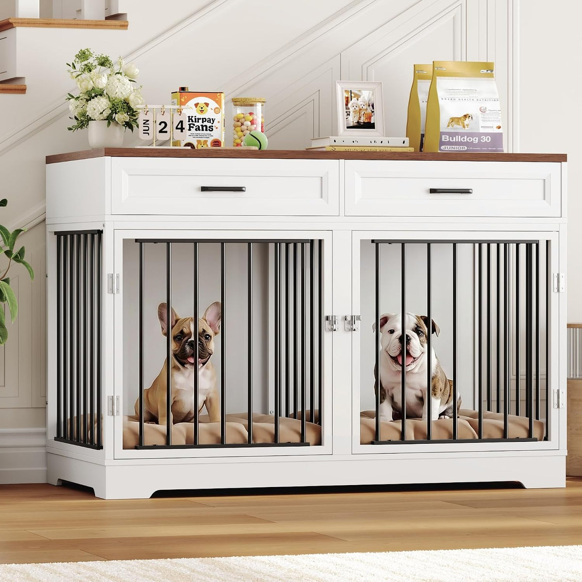 dog crate furniture 47" wooden dog kennels for, main product view