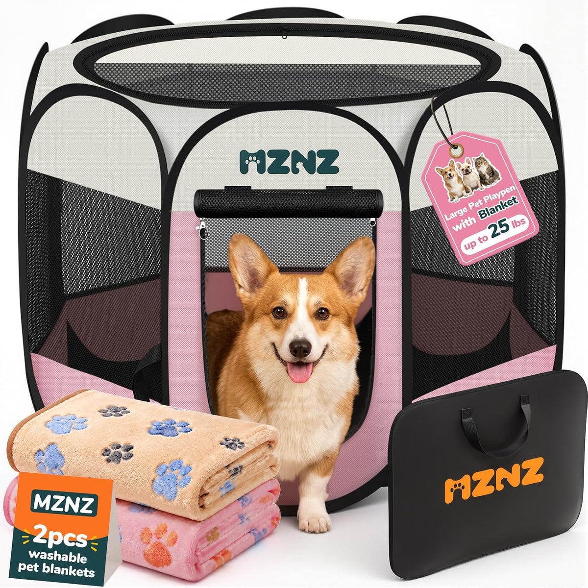 dog cat small animal puppy playpen crate with, main product view