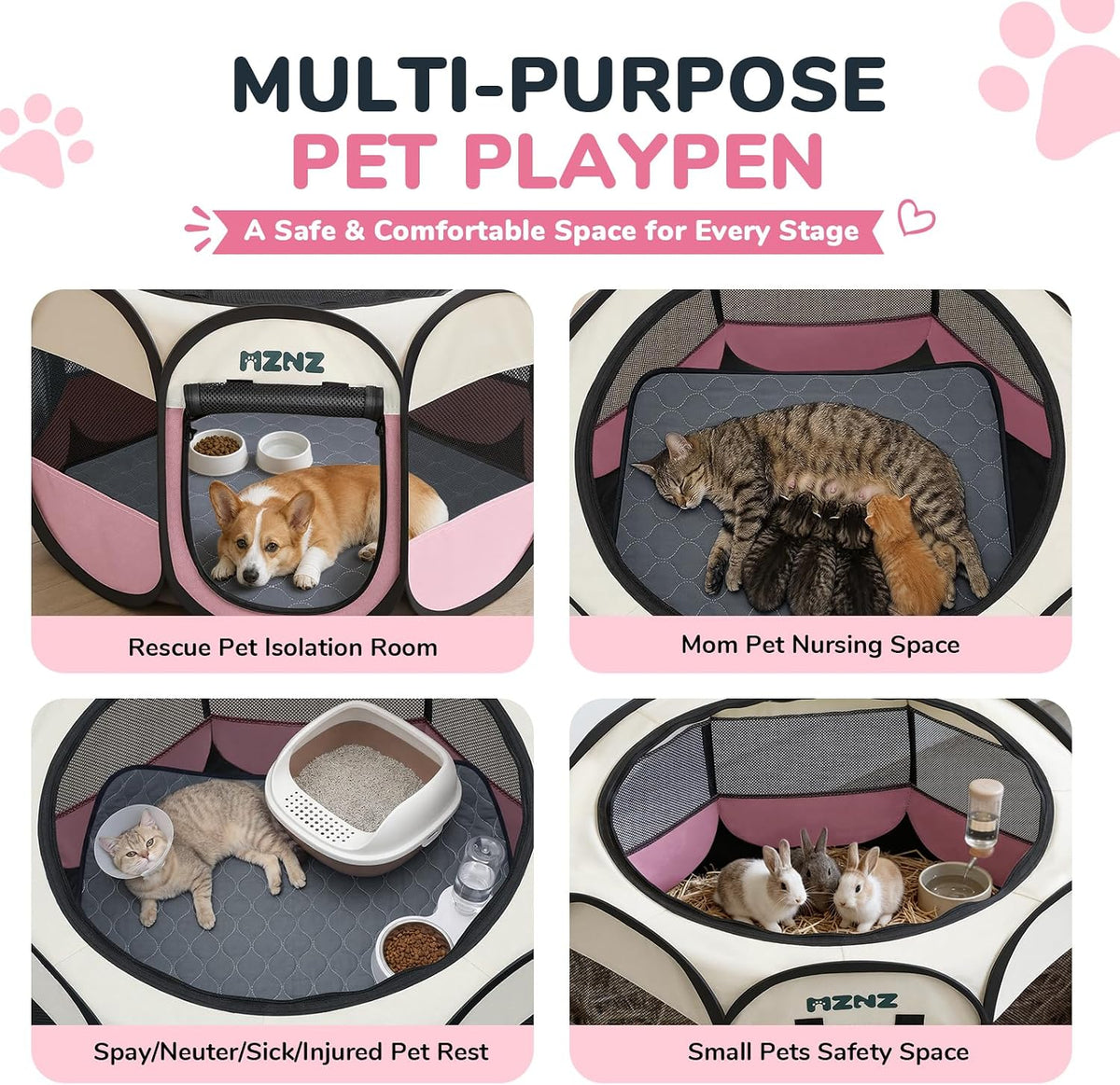dog cat small animal puppy playpen crate with, close-up detail