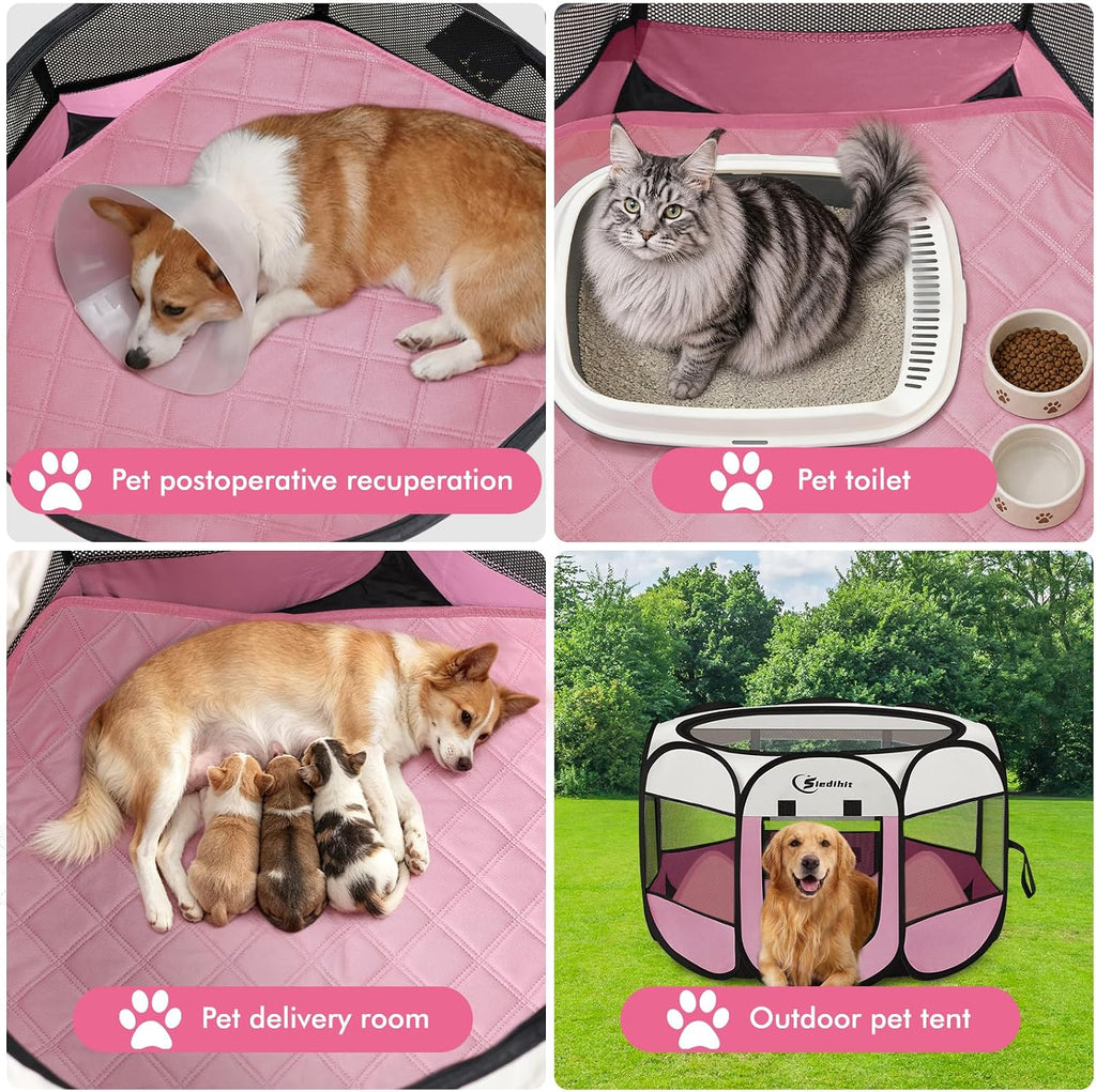siedihit dog pet playpen tent crate cage with, close-up detail