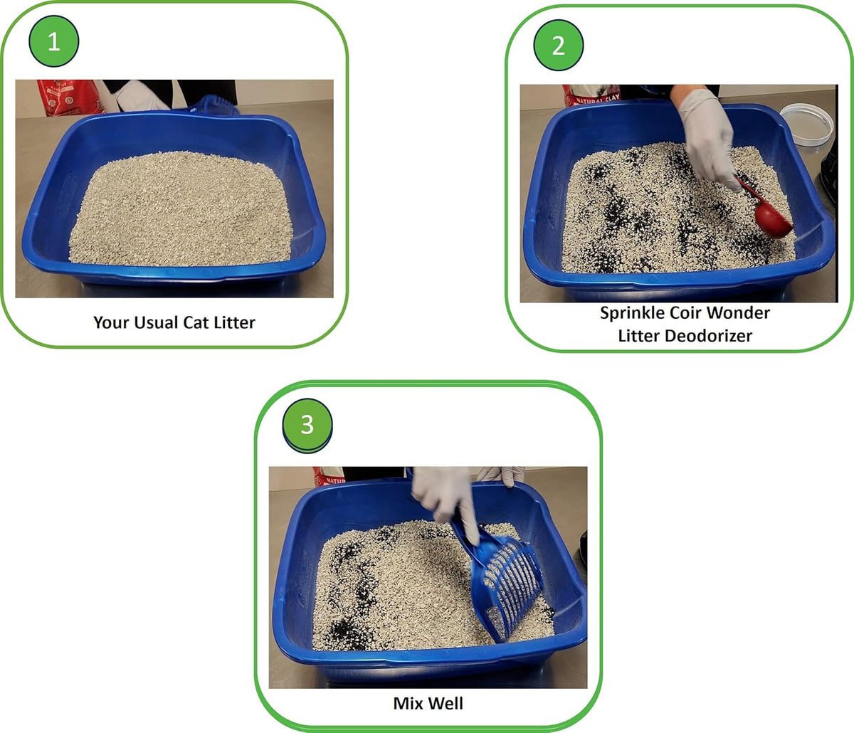 coir wonder cat litter deodorizer – 2.2 lb, close-up detail
