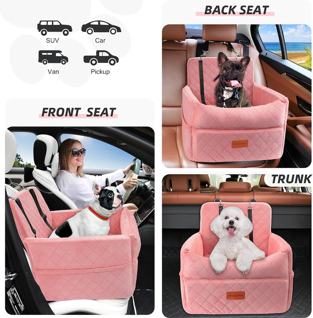heggcooe dog car seat for small medium dogs showing dimensions