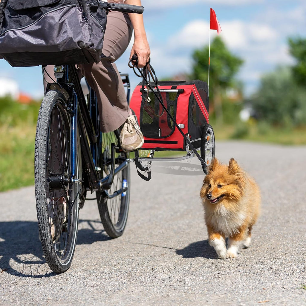 pexmor dog bike trailer - folding pet cart, view 9