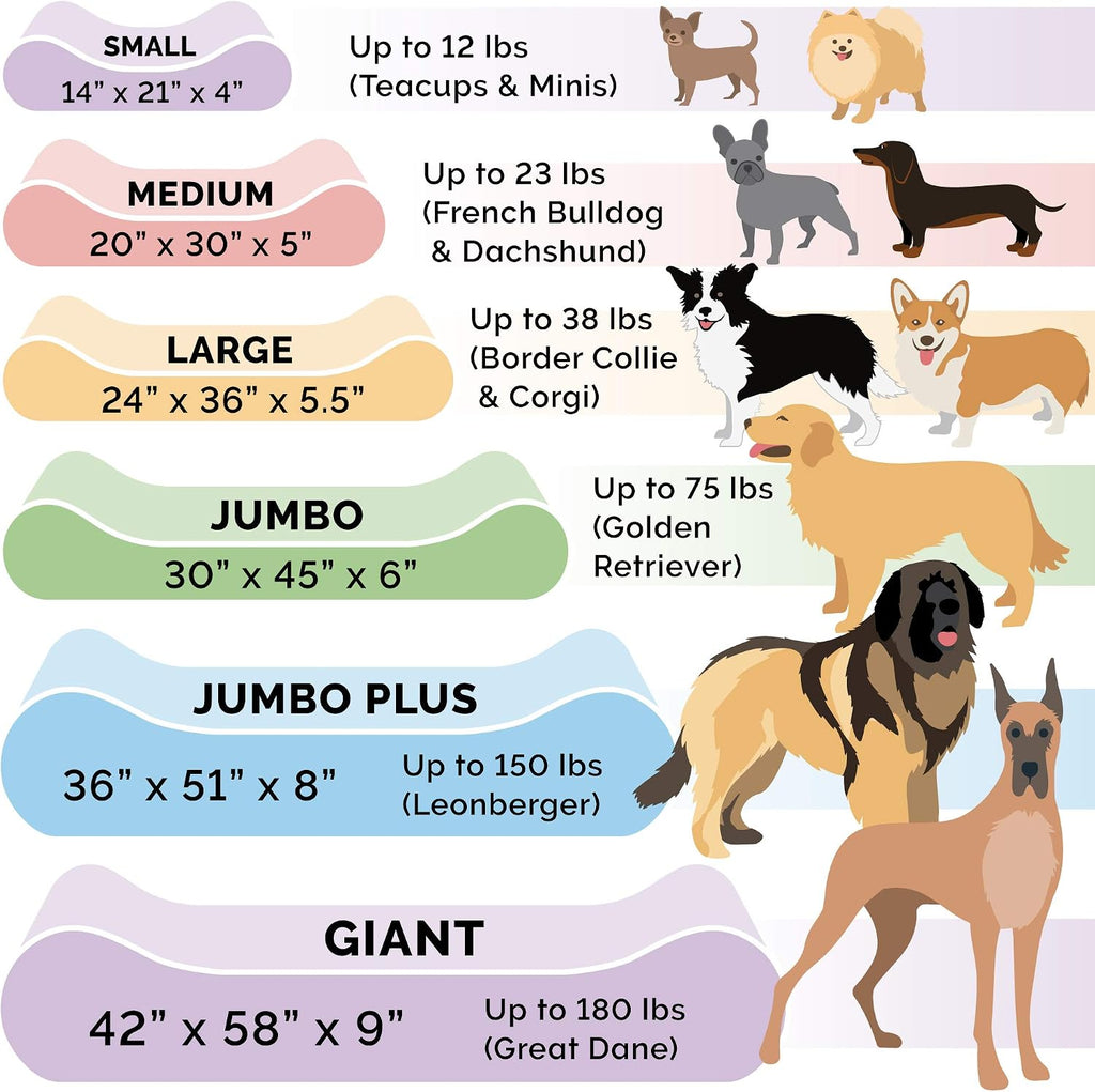 furhaven replacement dog bed cover ultra plush faux showing dimensions