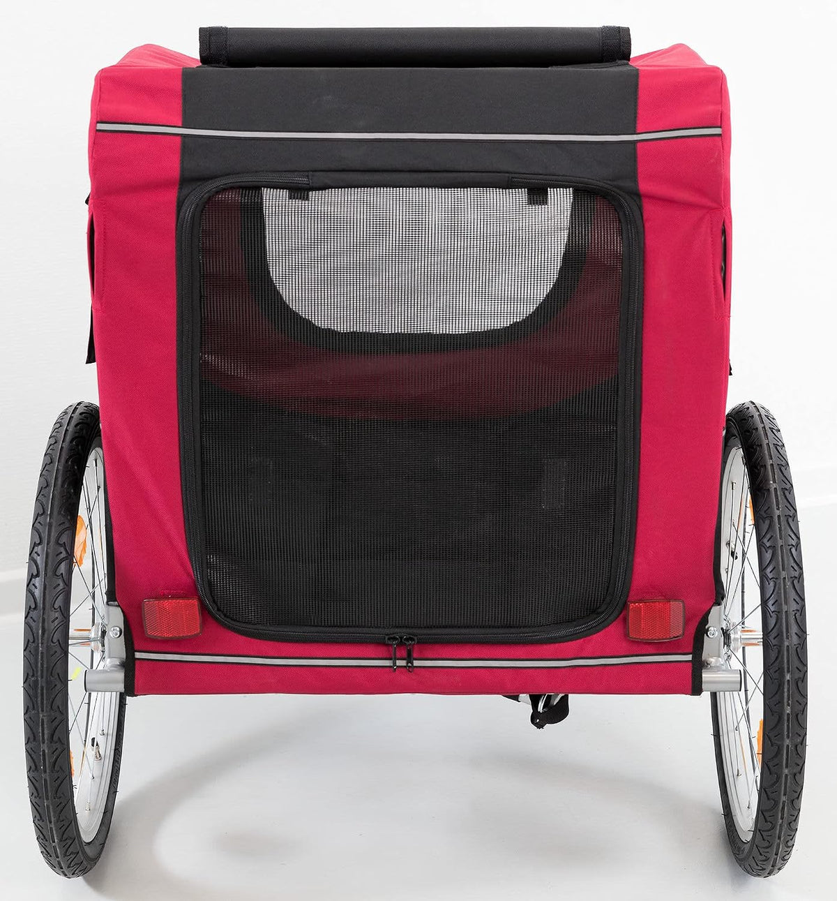 trixie large dog bike trailer - foldable pet, side view