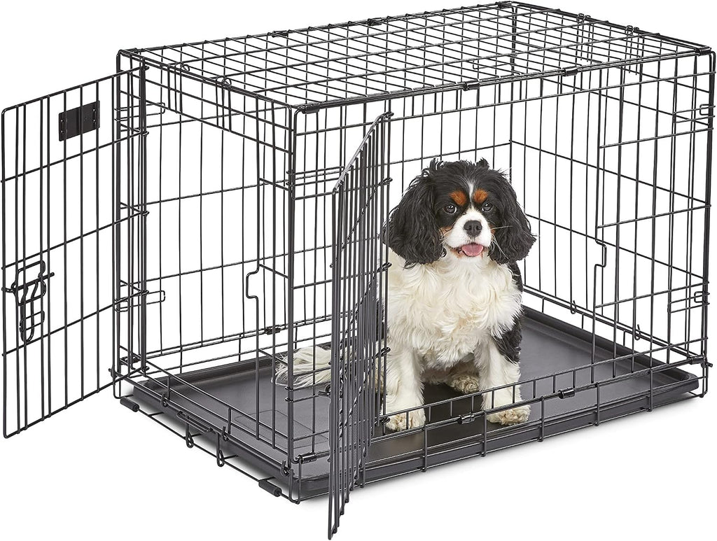 midwest homes for pets double door icrate starter, side view