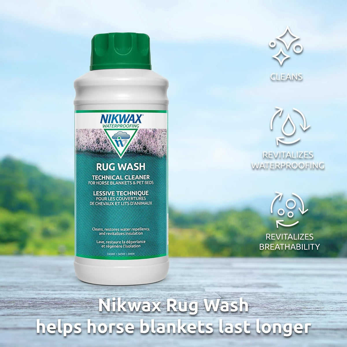 nikwax rug wash, 5l, detergent, close-up detail