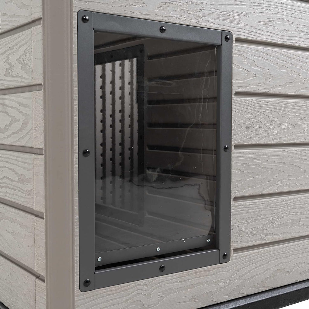 lifetime deluxe dog house, weather protected with adjustable, view 9