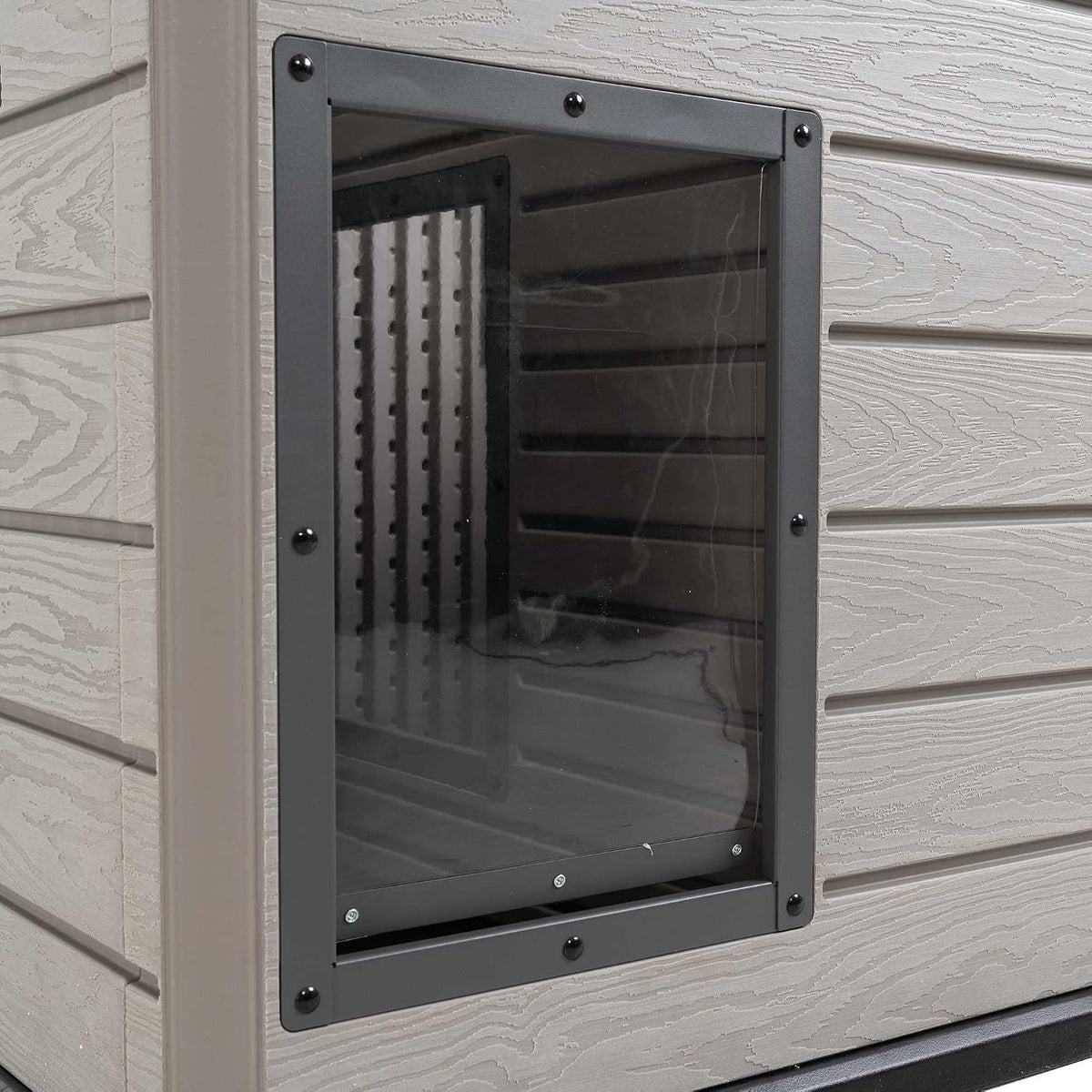 lifetime deluxe dog house, weather protected with adjustable, view 9