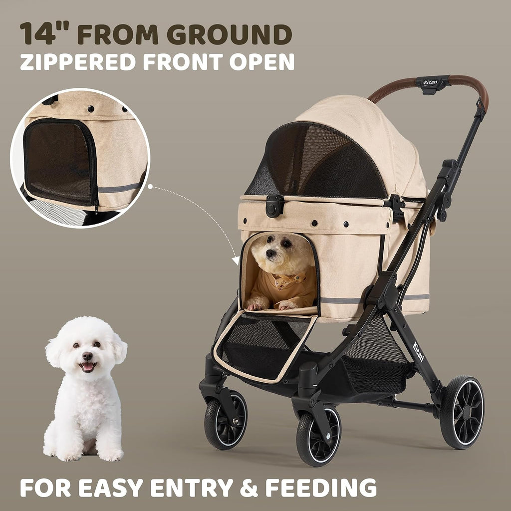 all-terrain dog stroller for small to medium dogs on a desk or shelf