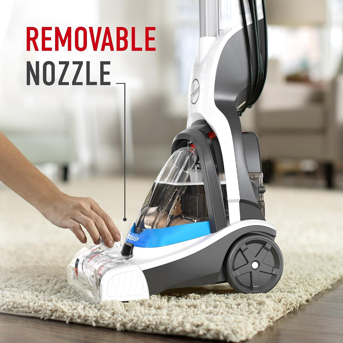 hoover powerdash pet compact carpet cleaner machine, close-up detail