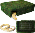 l size green moss cave hide, reptile shelter, main product view