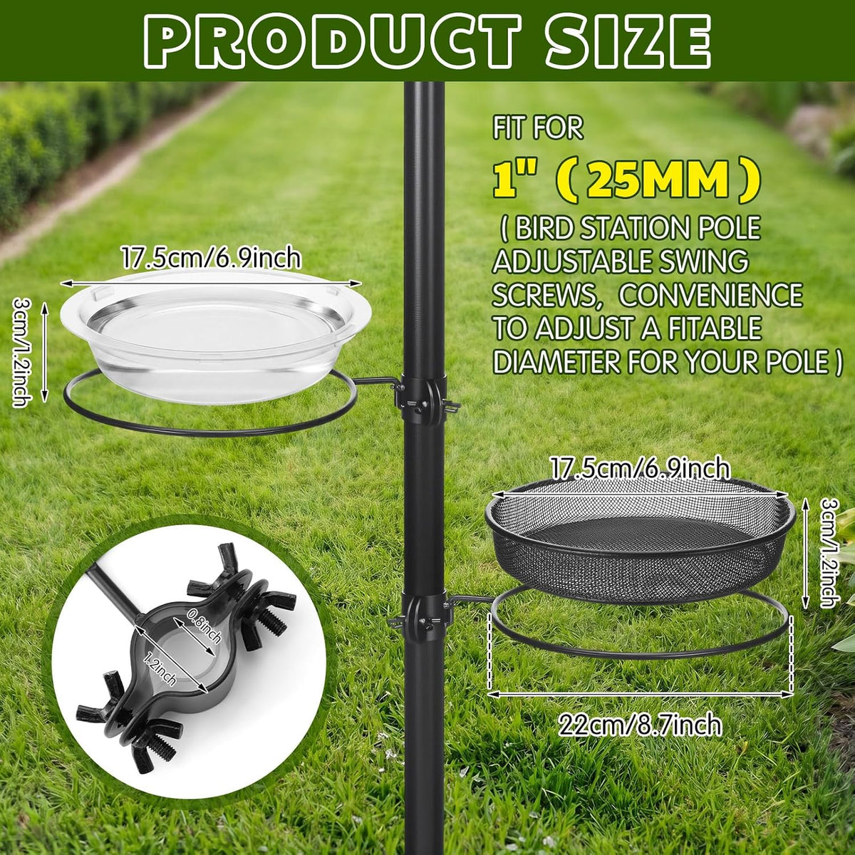 lemonroad 2 pack mesh and plastic tray seed shown in use