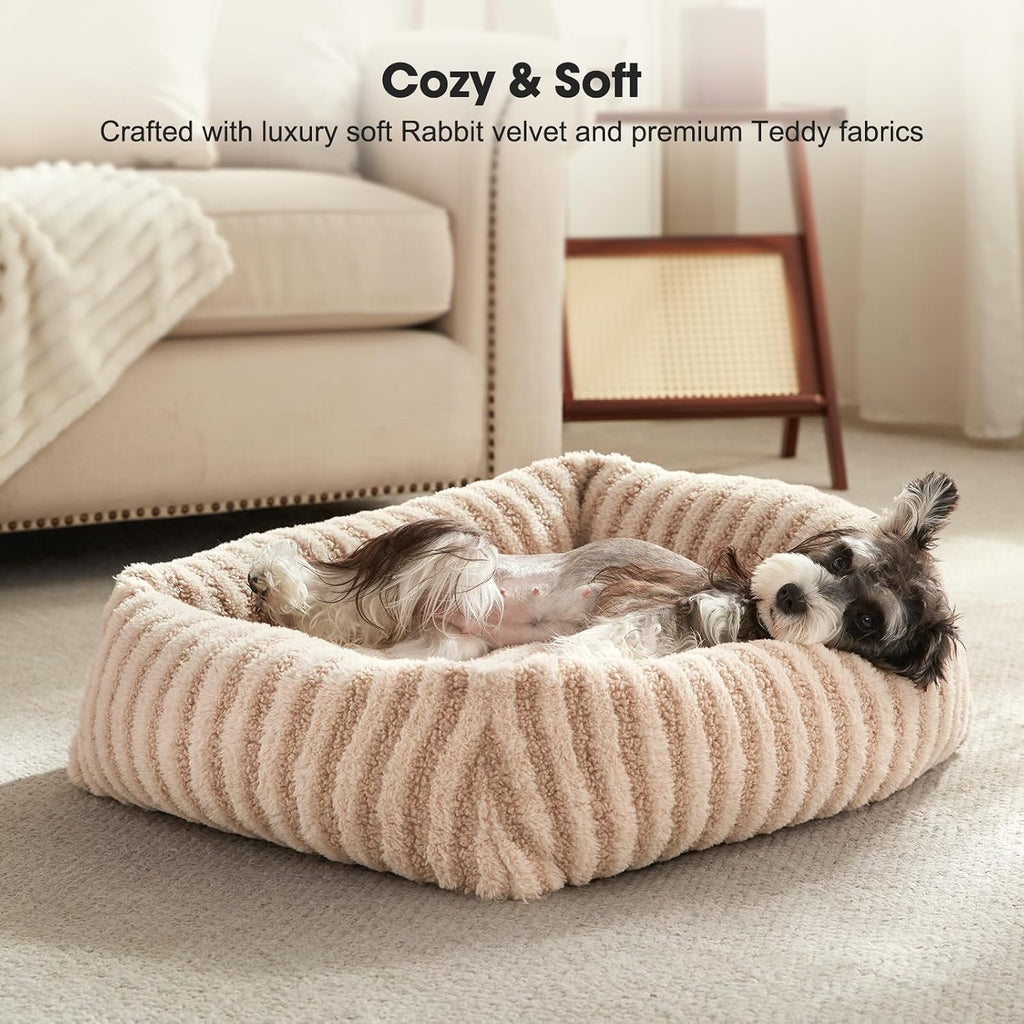 mixjoy dog bed medium size dog, washable medium, close-up detail