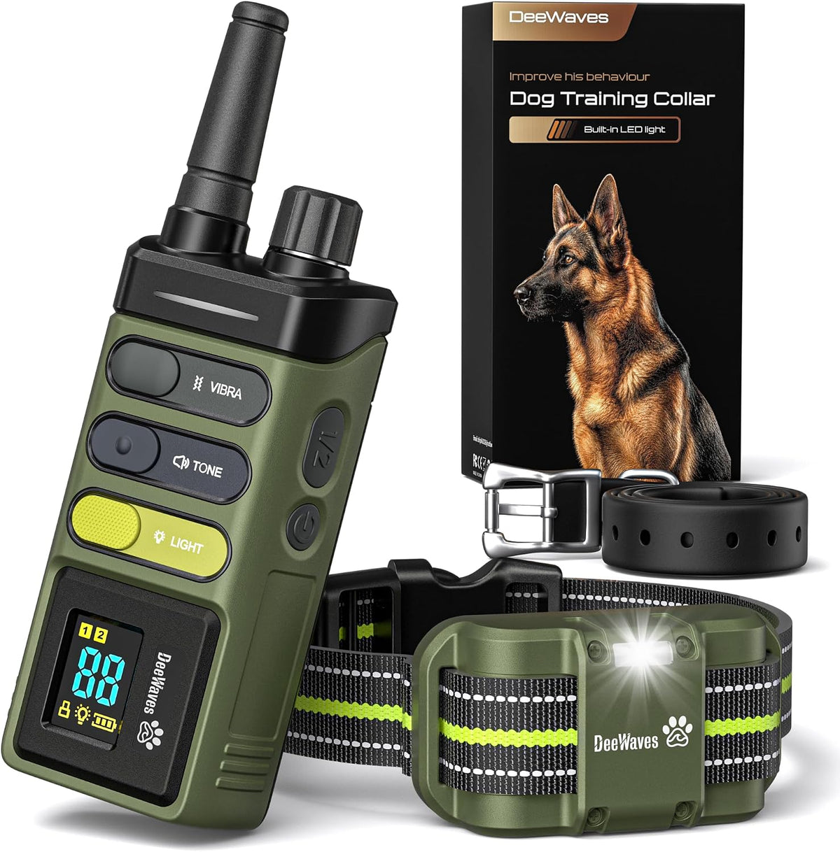 dog training collar 5249ft rechargeable dog e collar, main product view