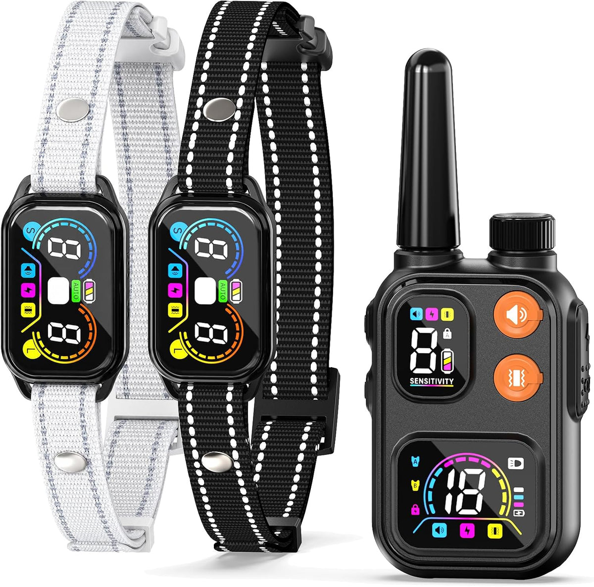 2‑pack 2 in 1 bark collar & shock, main product view