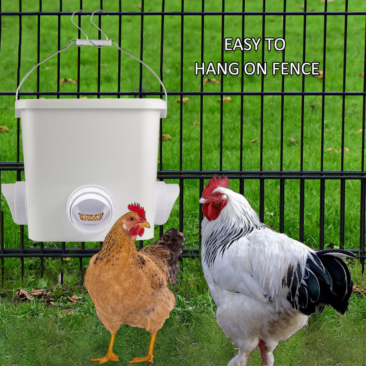 automatic chicken feeder set hanging chicken feeder no showing dimensions