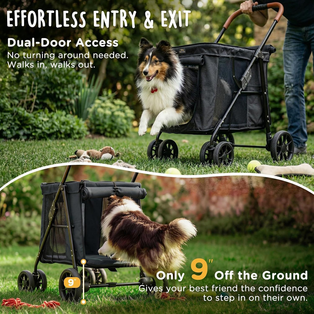 canine canyon scout pet stroller, heavy duty dog, close-up detail