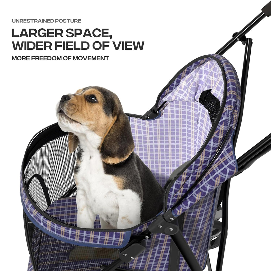 dog stroller for small dogs 10 lbs -22lbs, front angle view