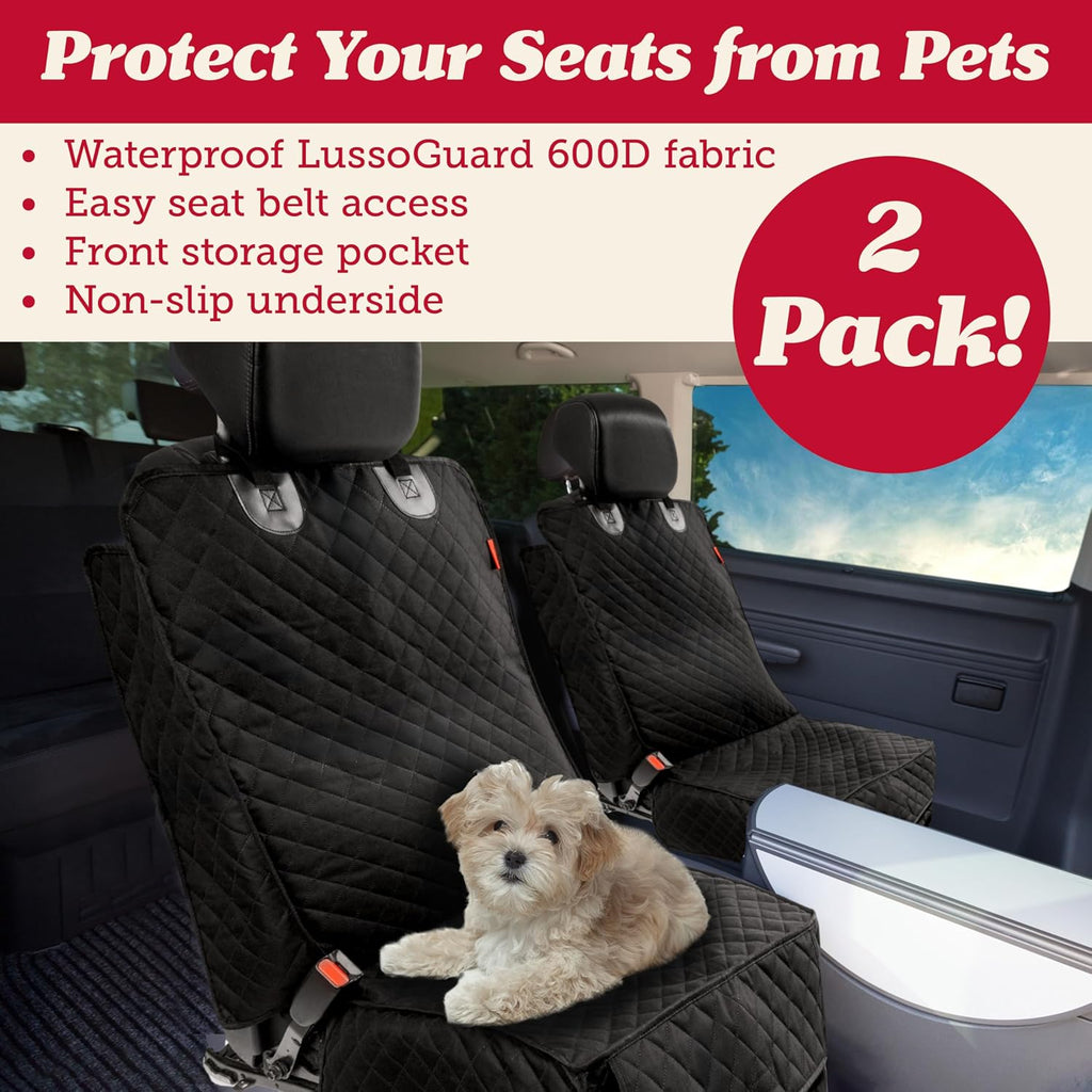 lusso gear dog car seat cover for front shown in use
