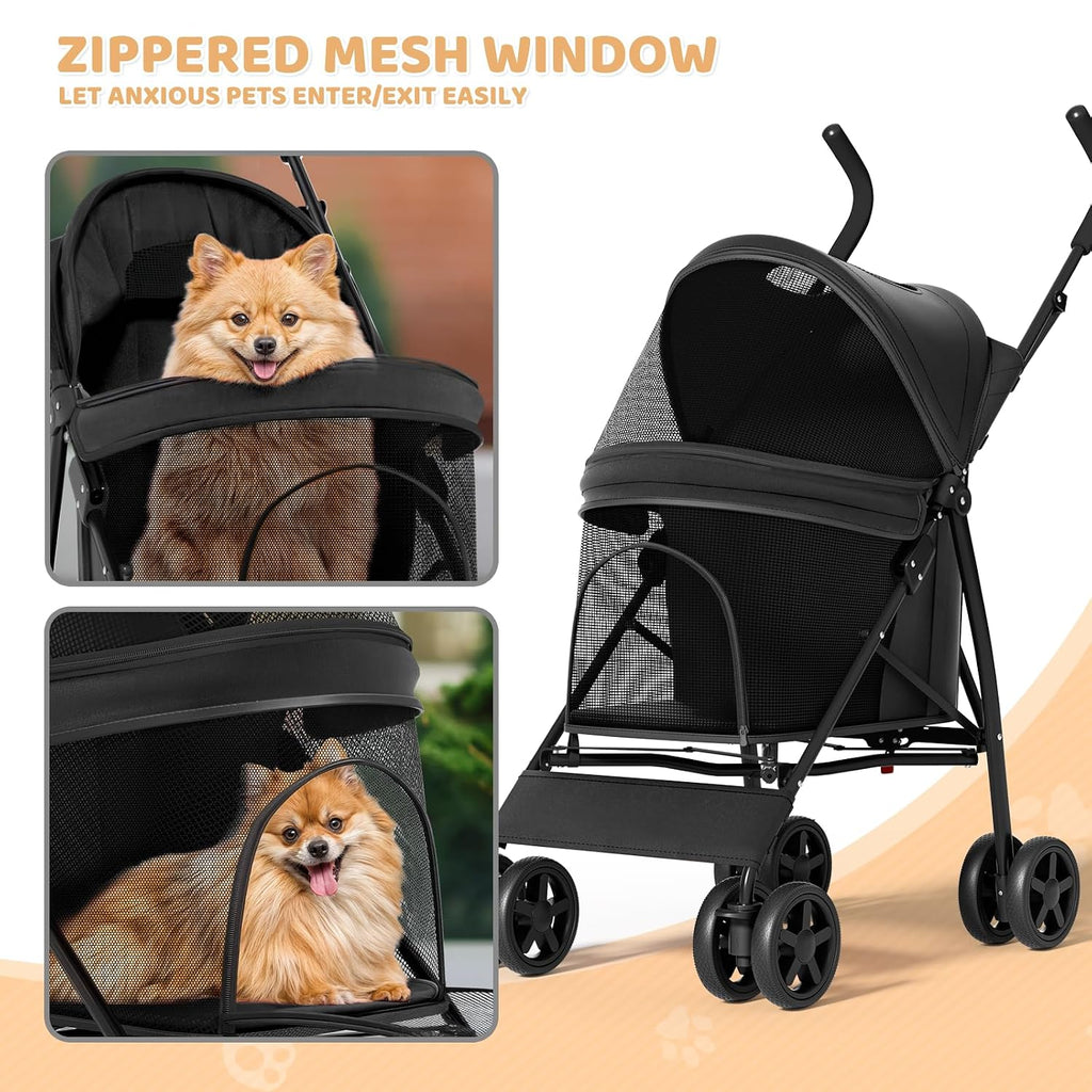 magshion compact fold pet travel stroller for small on a desk or shelf