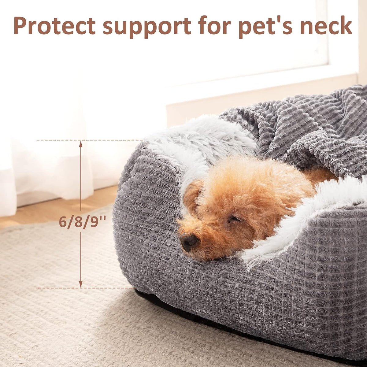 mixjoy dog beds for small medium dogs with on a desk or shelf