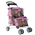 double layer dog stroller for 2 small dogs/cats, main product view