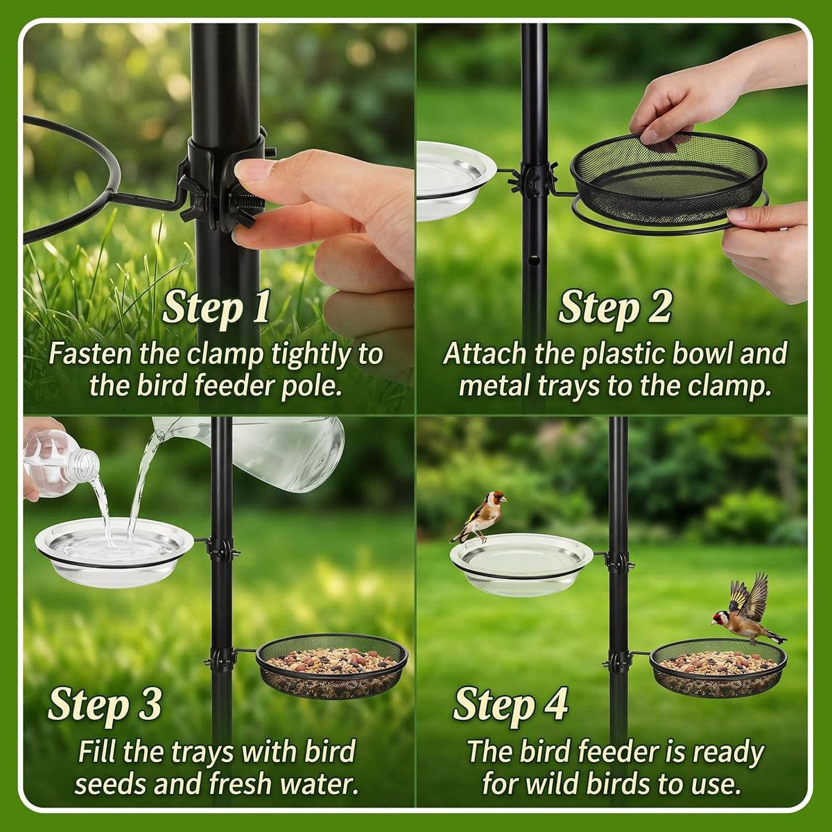 lemonroad 2 pack mesh and plastic tray seed, side view
