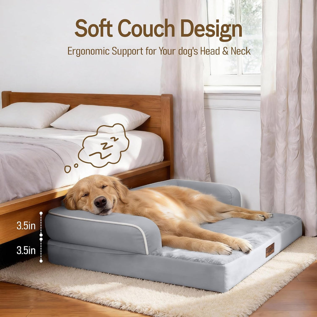 comfort expression orthopedic xl dog bed for large, close-up detail