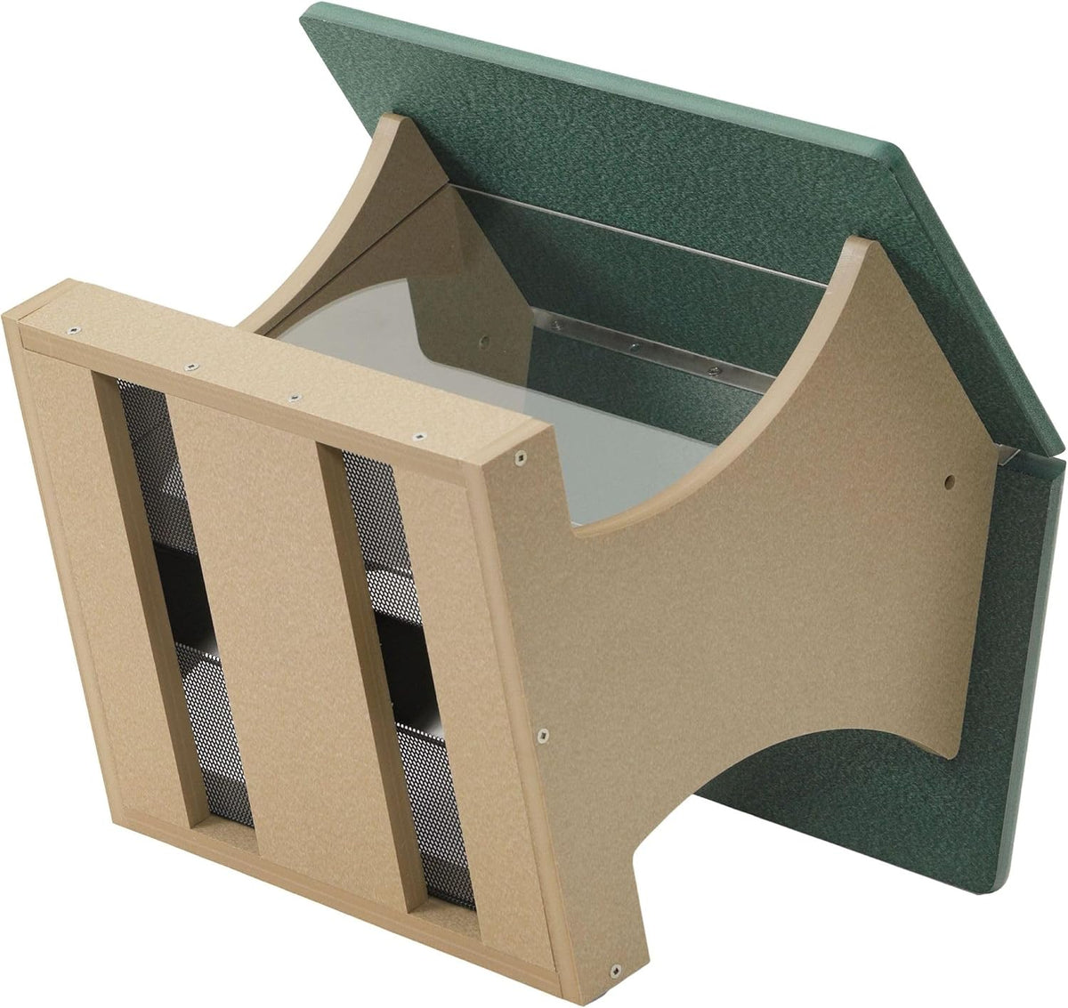 birds choice two-sided hopper bird feeder | large showing dimensions