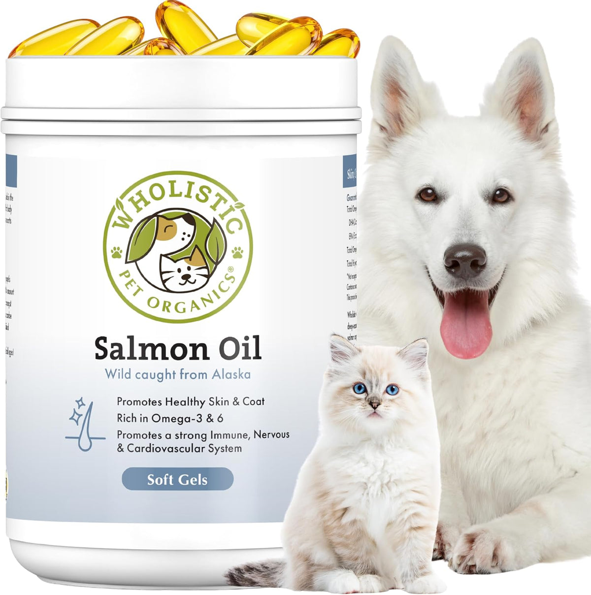 wild alaskan salmon oil for dogs and cats, main product view