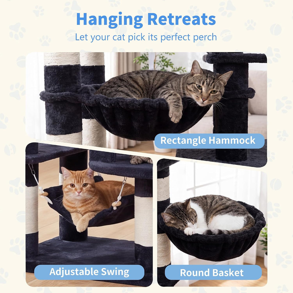 heybly cat tree, 71-inch-tall tower for indoor cats on a desk or shelf