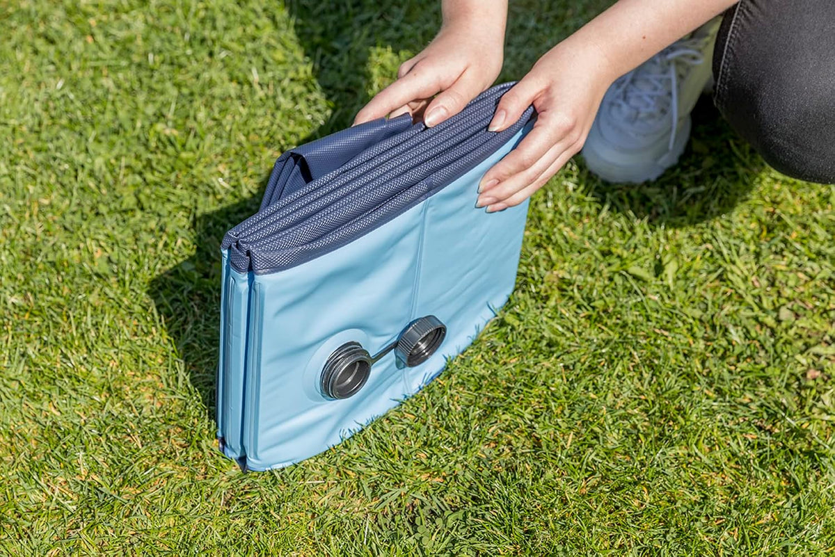 trixie 47-in outdoor splash pool for medium, side view