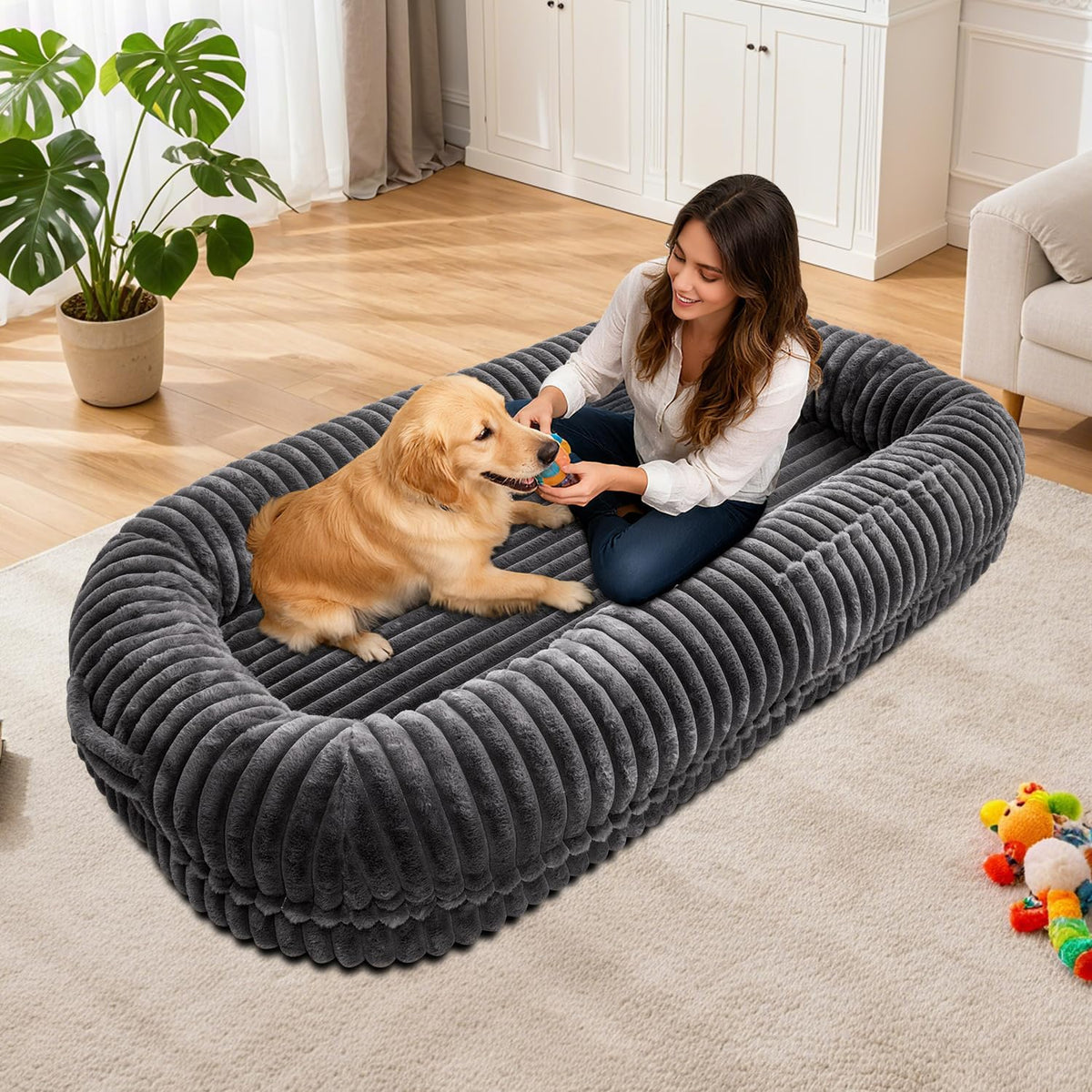 human dog bed for adult,large human size dog, view 9