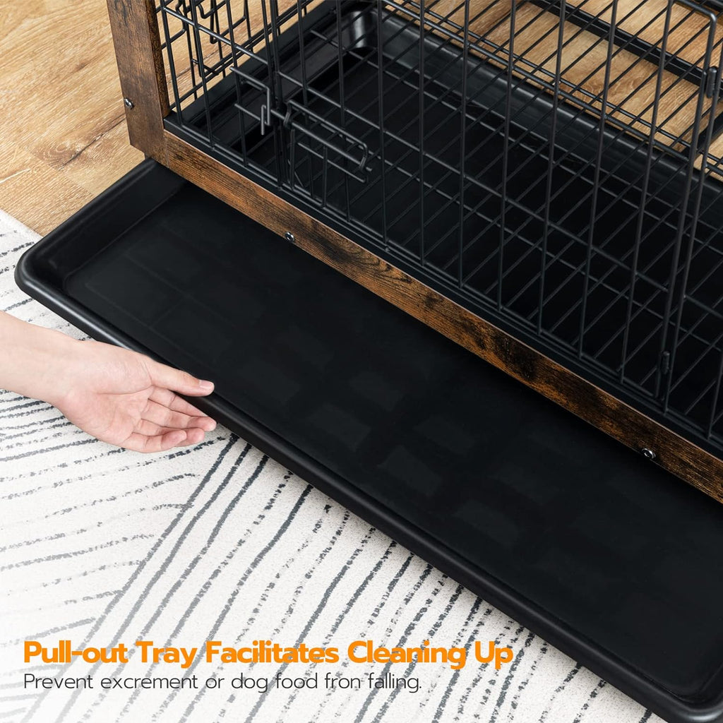 hoobro dog crate furniture, 38.6" large dog kennel, package contents