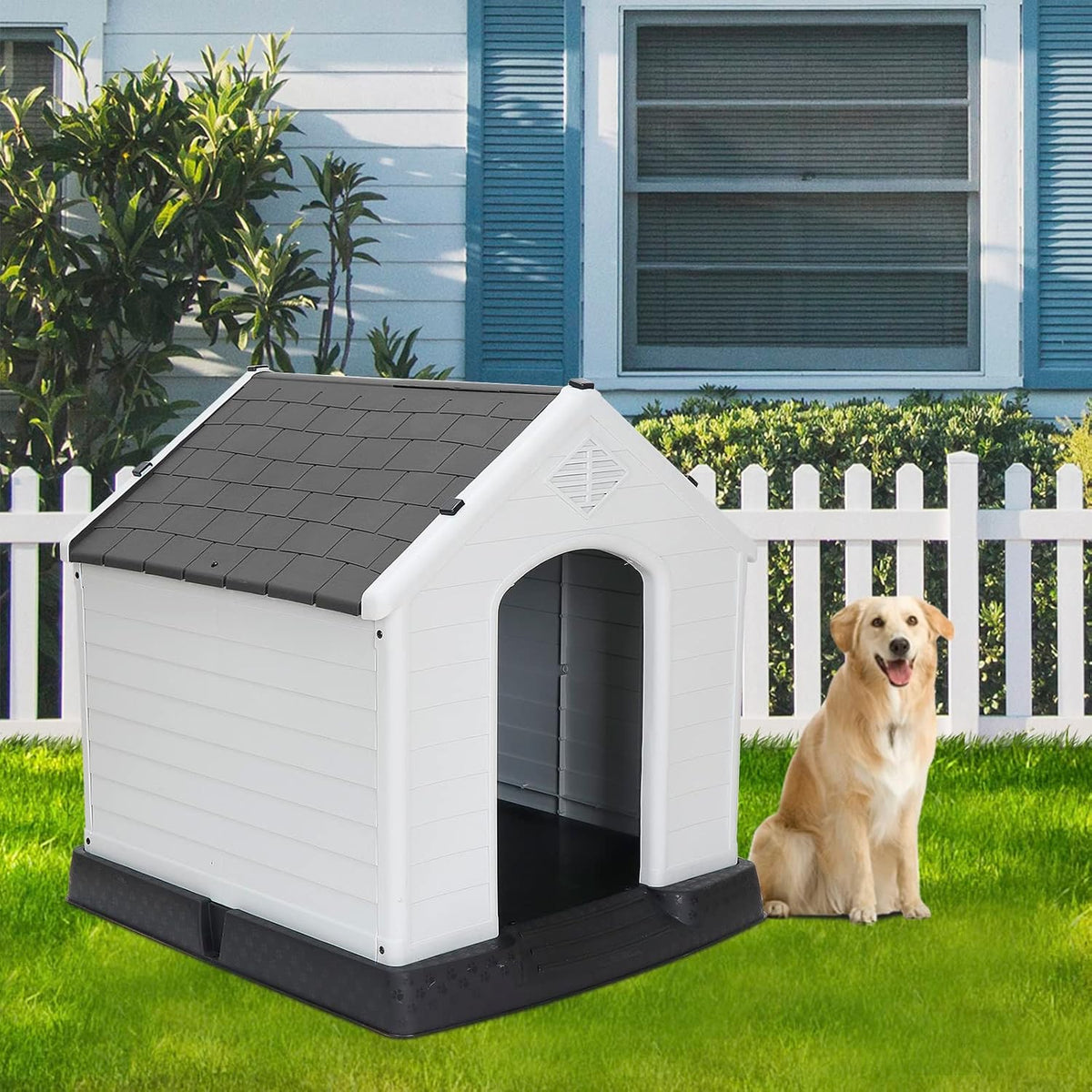 zeny large plastic dog house - waterproof dog, main product view