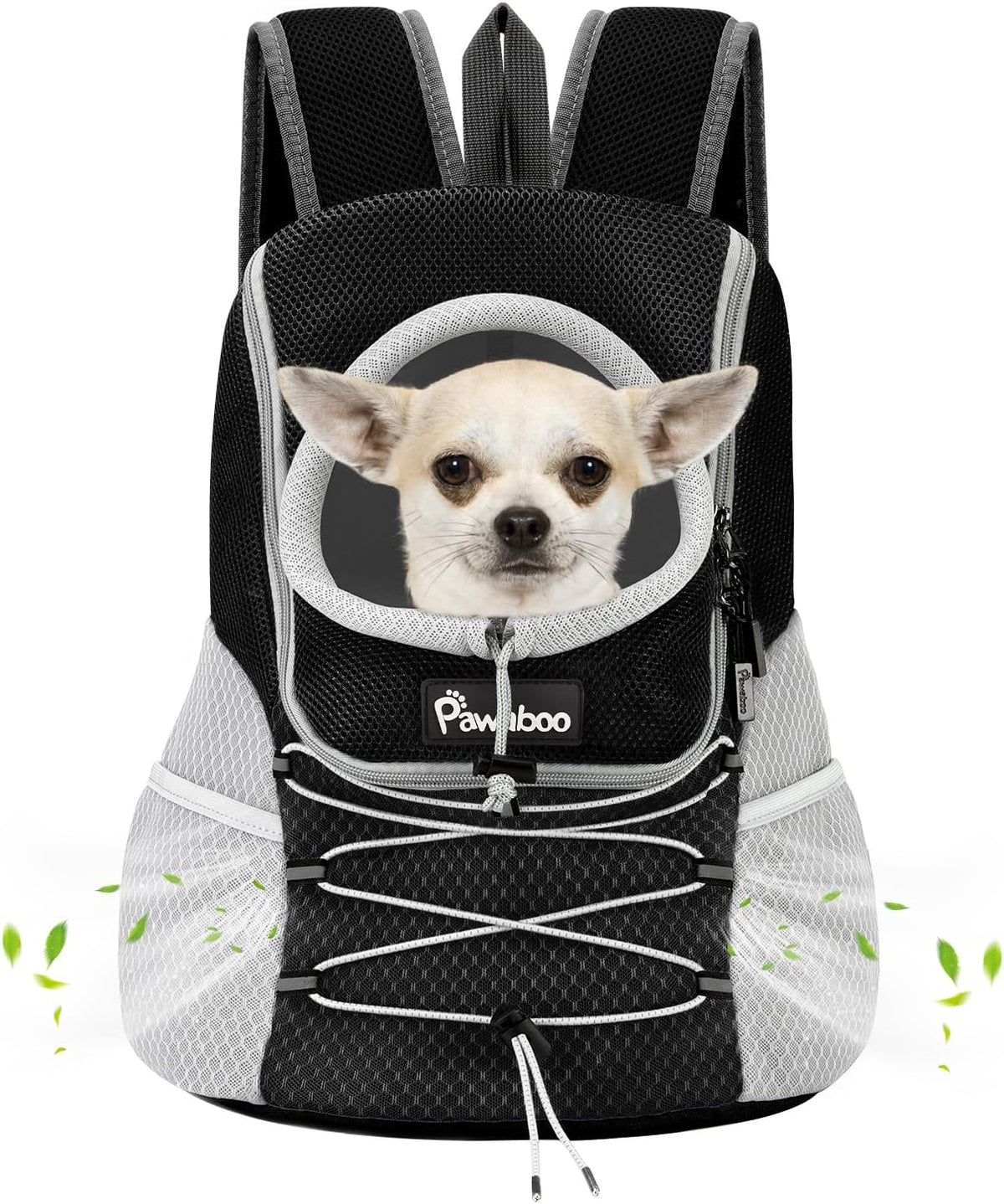 pawaboo pet dog front carrier backpack,ventilated mesh puppy, main product view
