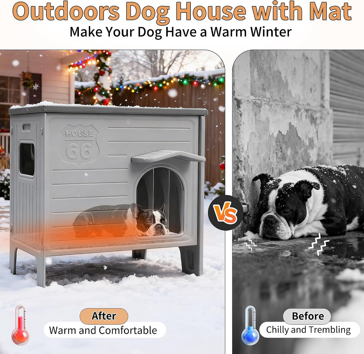 waterproof dog house for outdoor indoor,durable plastic dog on a desk or shelf