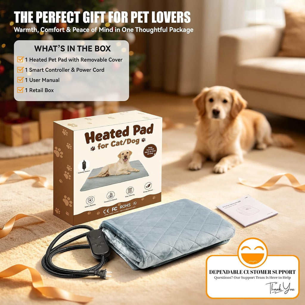 heated cat bed for pet/cats/dogs, cat heating pad, view 9