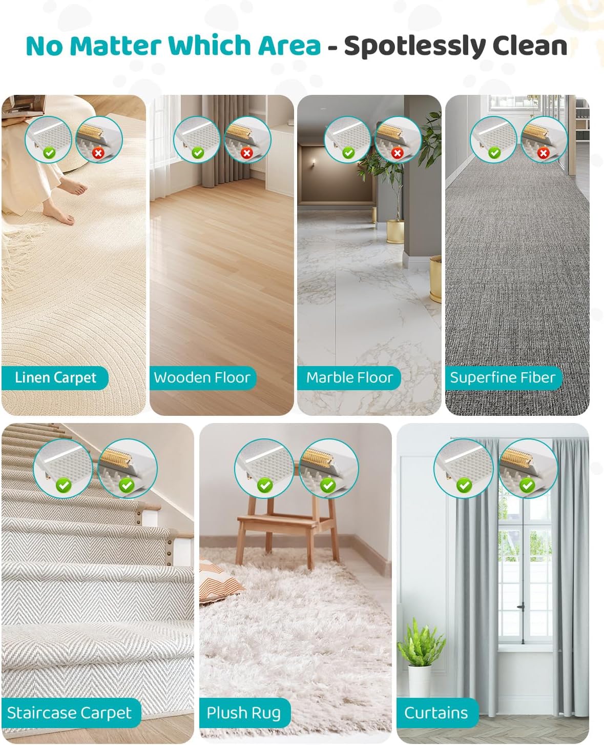 pet hair remover for carpet, 54 inch adjustable showing dimensions