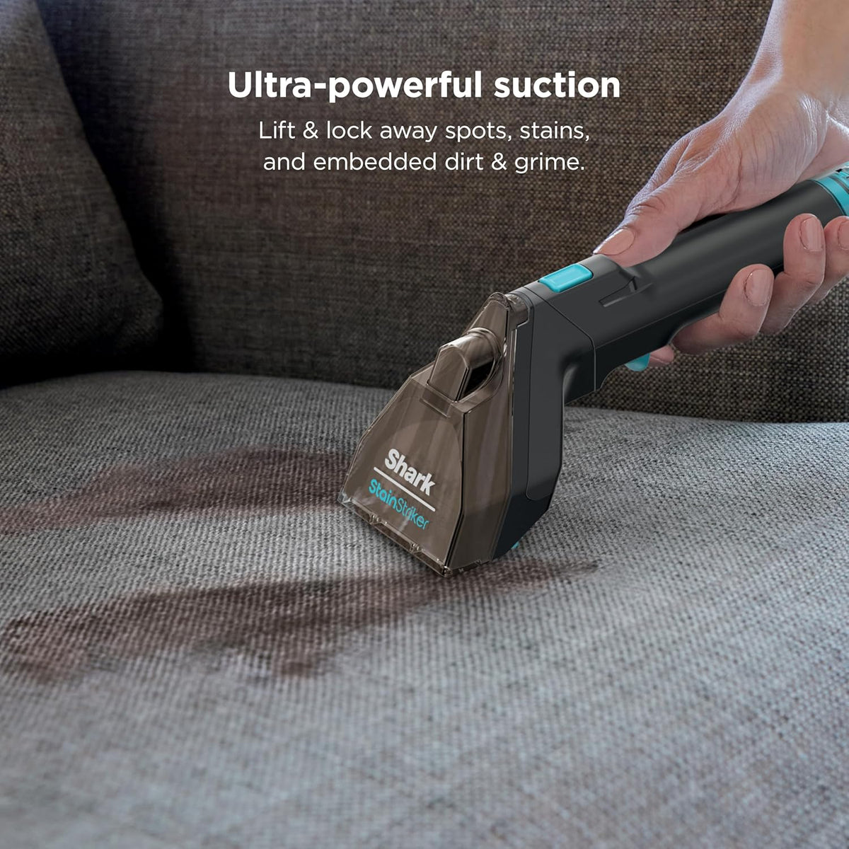 shark stainstriker portable spot & stain cleaner, 2 showing dimensions