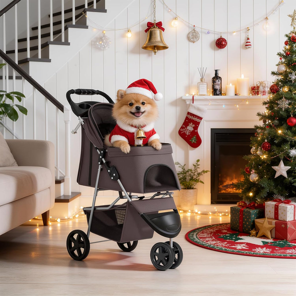monibloom pet stroller for small/medium dogs and cats, view 9