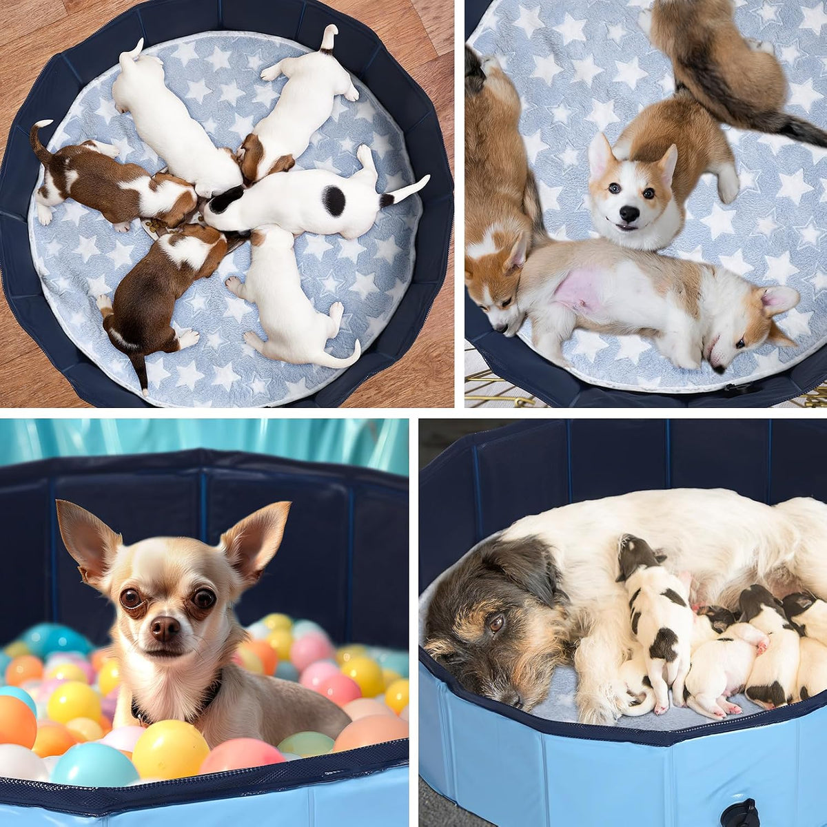 mindsoft whelping pen for dogs portable whelping box, side view