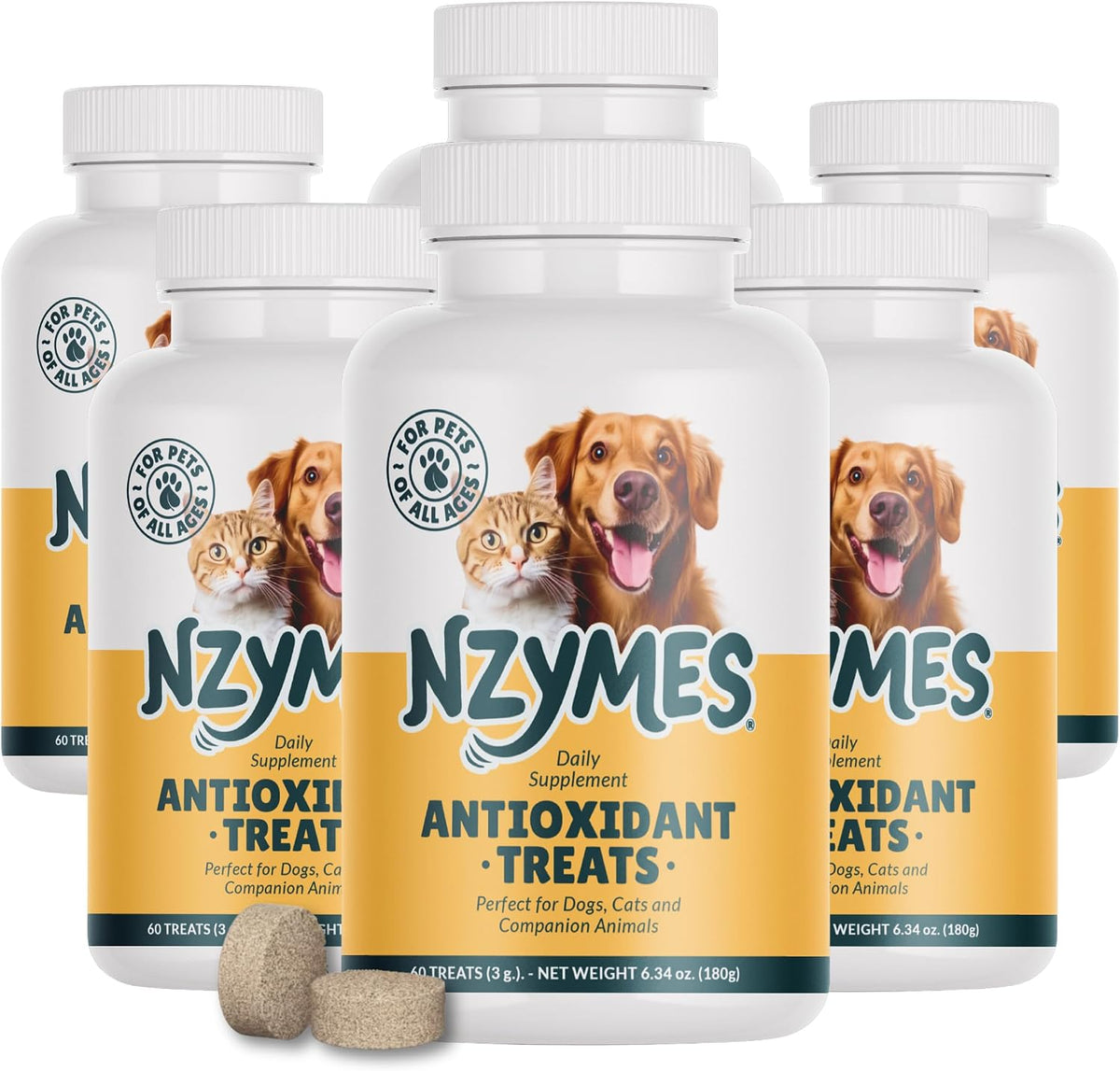nzymes antioxidant treats for dogs, hip & joint, main product view
