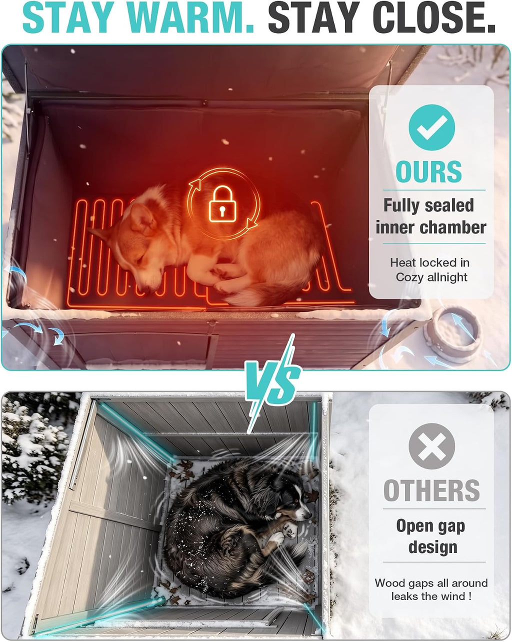 suumerpety feral dog house outdoor,anti bite iron frame, close-up detail