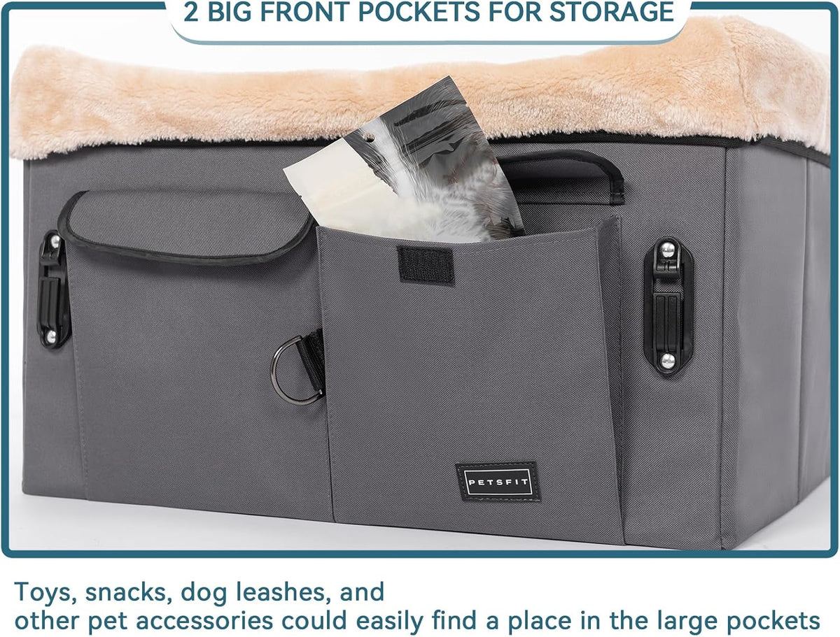 petsfit dog car seat for medium dogs or showing dimensions