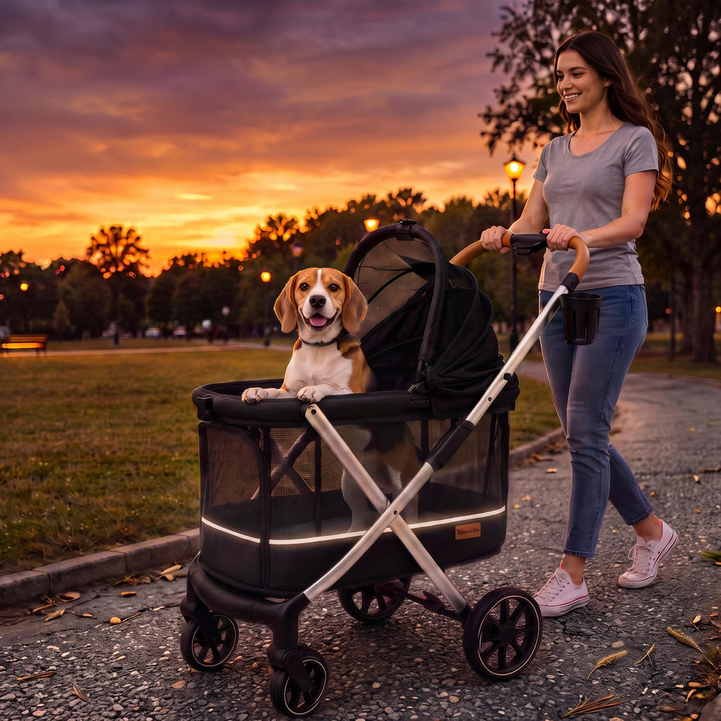 dog stroller for medium and small dogs, lightweight, view 9