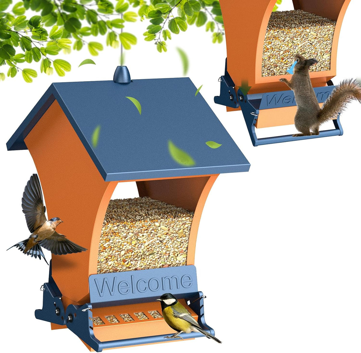 wildpark squirrel proof bird feeders for outdoors, 5lb, main product view
