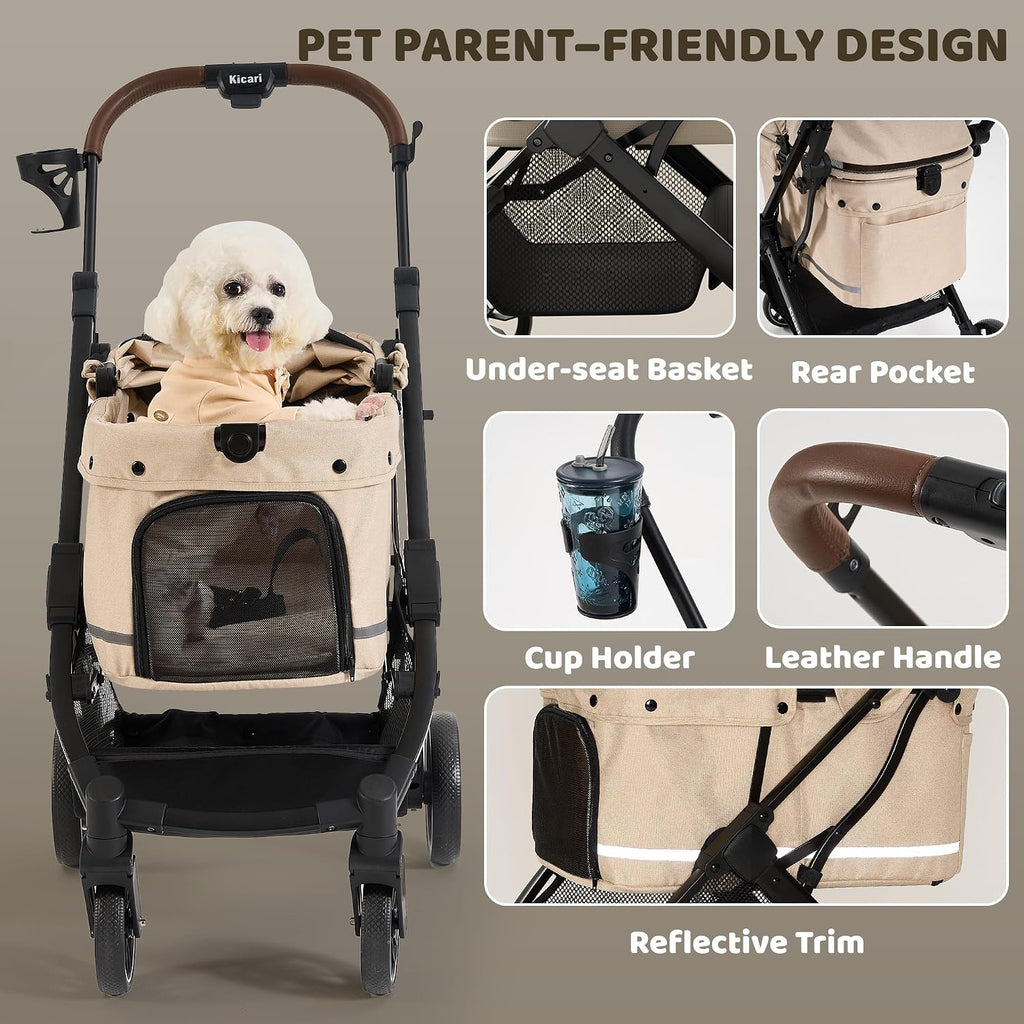 all-terrain dog stroller for small to medium dogs, view 9
