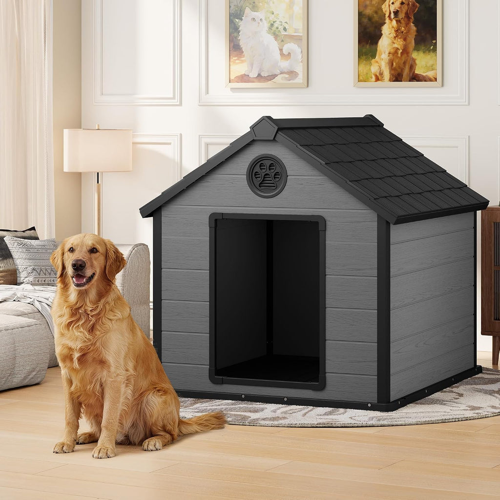 fancyango extra-large giant dog house outdoor indoor for on a desk or shelf